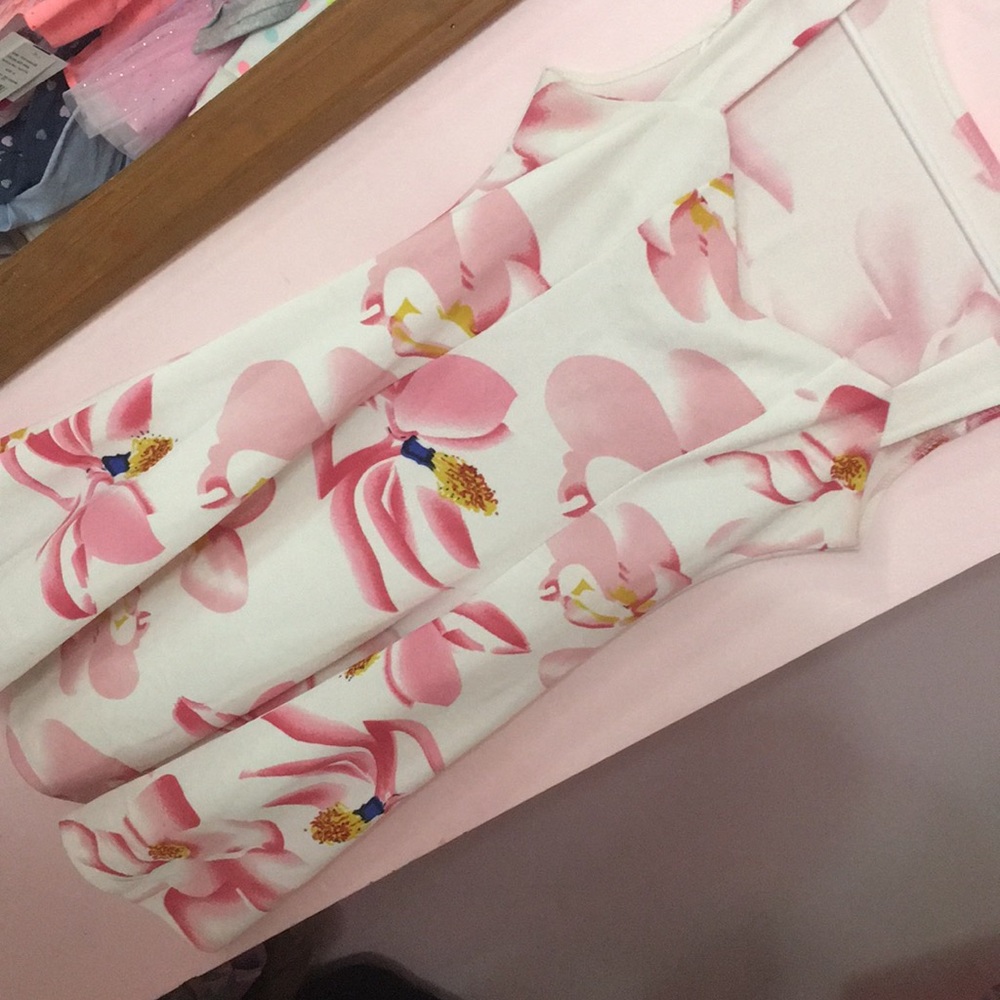 Pink flower dress